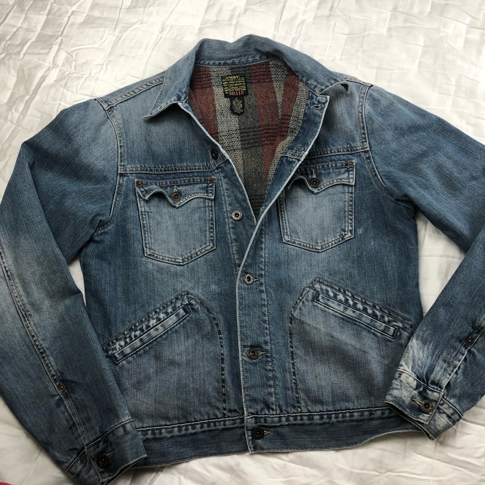 Denim Jacket Vintage Lucky Brand 80318 EUC